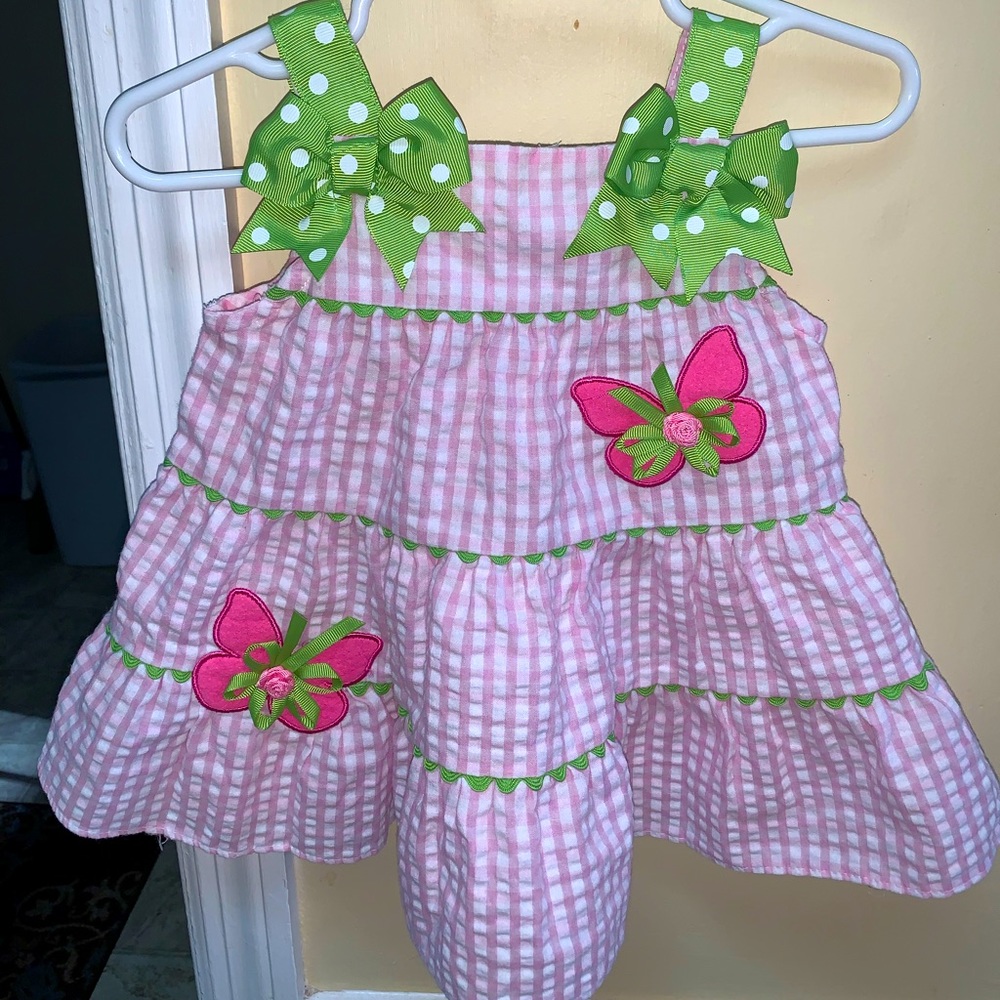 Little girls dress with bloomers